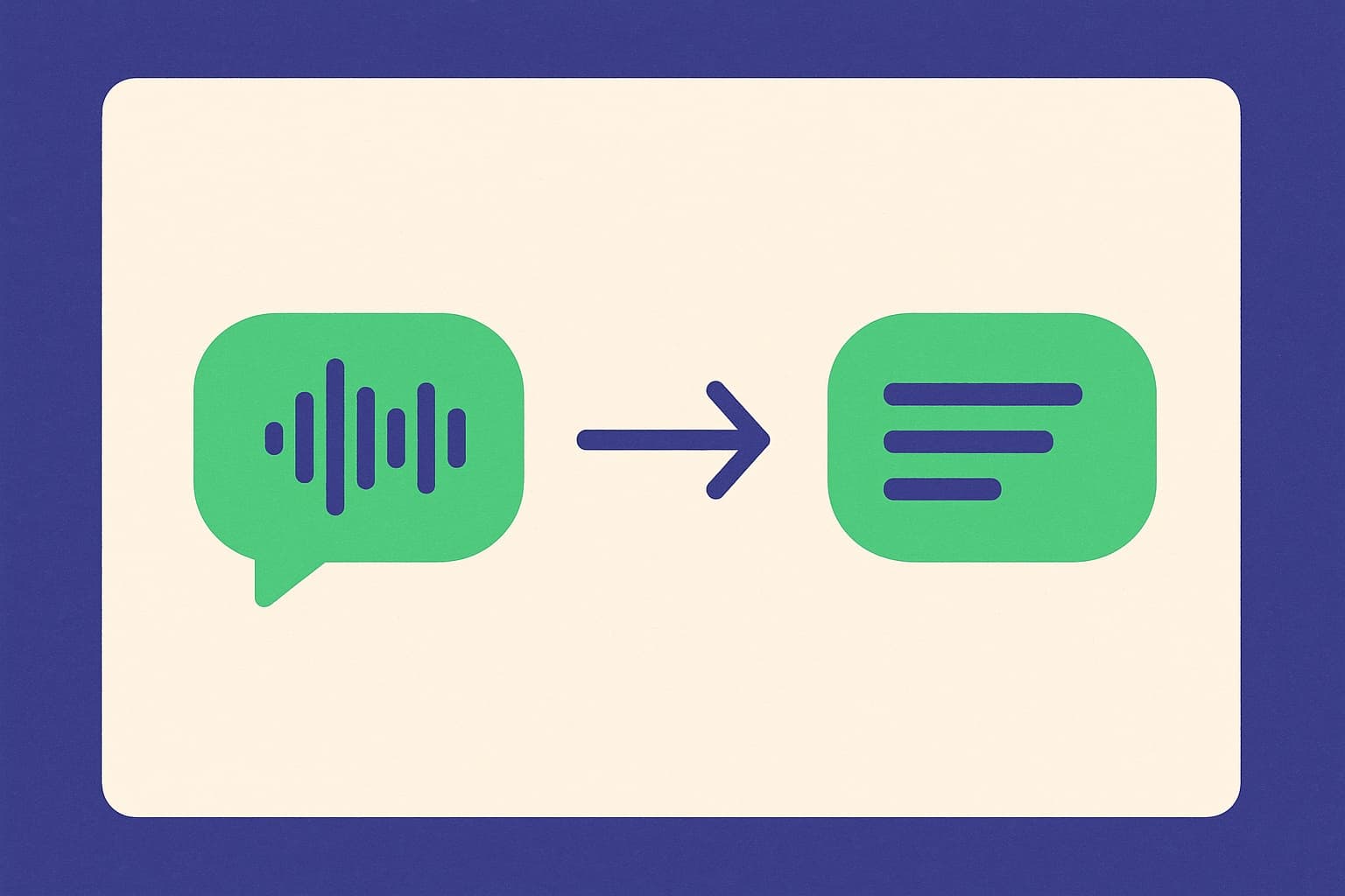 Mensagem de voz no WhatsApp sendo transformada em texto compreendido pela IA